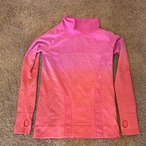 Girls 12 mock neck long sleeve stretchy Lululemon Ivivva